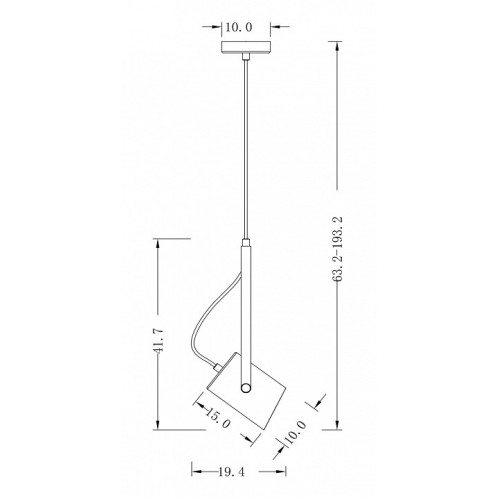 Подвесной светильник Freya Elori FR4004PL-01BBS