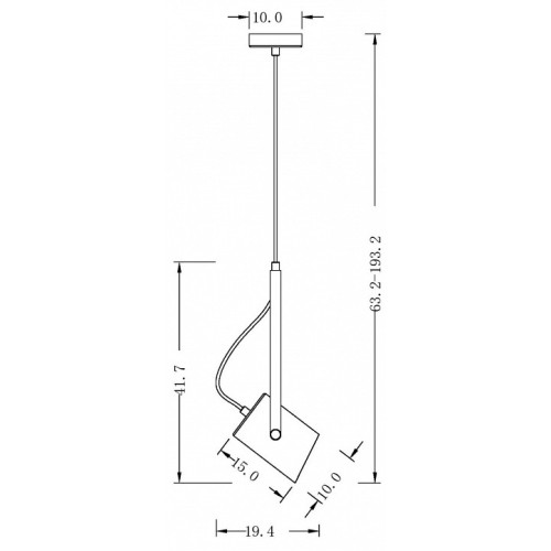 Подвесной светильник Freya Elori FR4004PL-01WB