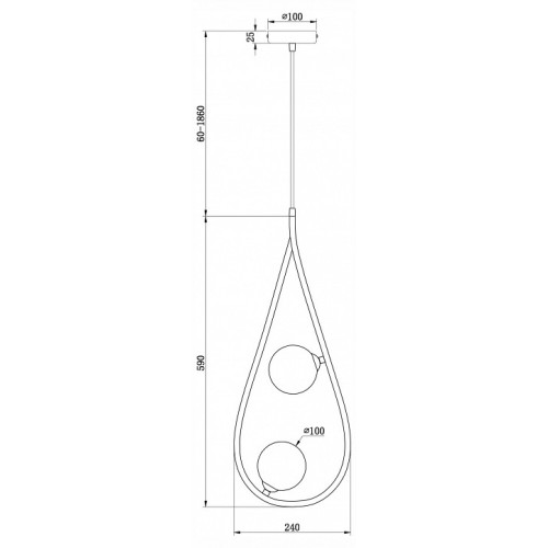 Подвесной светильник Freya Perlina FR4005PL-02B