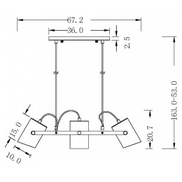 Подвесной светильник Freya Elori FR4005PL-03BBS