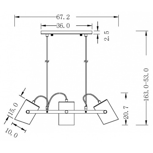 Подвесной светильник Freya Elori FR4005PL-03WB