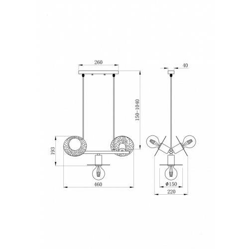 Подвесной светильник Freya Ferro FR4009PL-03GB