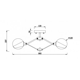 Накладной светильник Freya Silvia FR5009CL-05CH