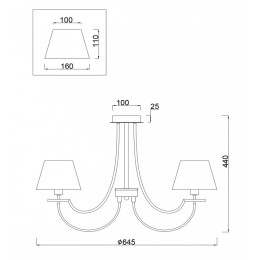 Люстра на штанге Freya Felisa FR5019CL-05CH