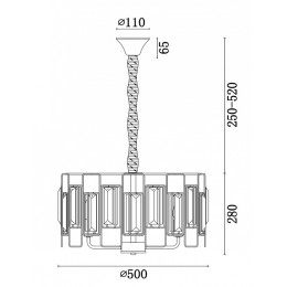 Подвесной светильник Freya Rowena FR5045PL-05G