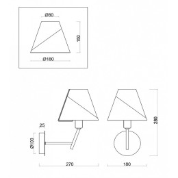 Бра Freya Vanessa FR5084WL-01G