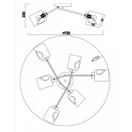 Потолочная люстра Freya Isabella FR5095CL-06G