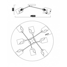 Потолочная люстра Freya Isabella FR5095CL-08G