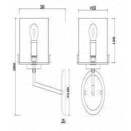 Бра Freya Karen FR5096WL-01CH