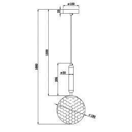 Подвесной светильник Freya Zelda FR5123PL-01BS