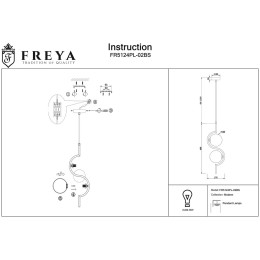 Подвесной светильник Freya Harmonie FR5124PL-02BS