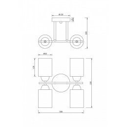 Люстра на штанге Freya Glow FR5129PL-04B