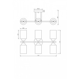Люстра на штанге Freya Glow FR5129PL-06B
