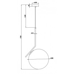 Подвесной светильник Freya Sara FR5130PL-01BS