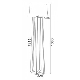 Торшер Freya Nubi FR5134-FL-01-BG