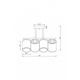 Люстра на штанге Freya Course FR5136PL-04CH