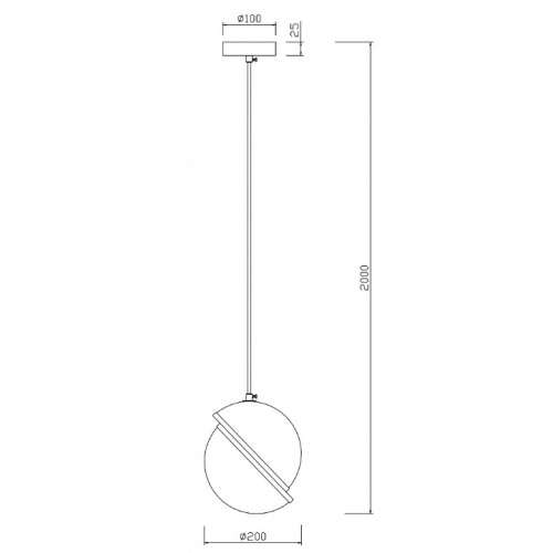 Подвесной светильник Freya Element FR5181PL-01CH