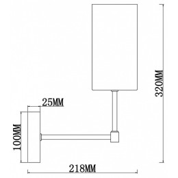 Бра Freya Agnes FR5184WL-01BS