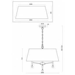 Подвесной светильник Freya Rosemary FR5190PL-05BS1