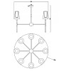 Люстра на штанге Freya Tida FR5196PL-08BBS