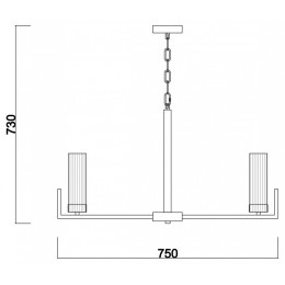 Подвесная люстра Freya Adeline FR5214PL-08CH