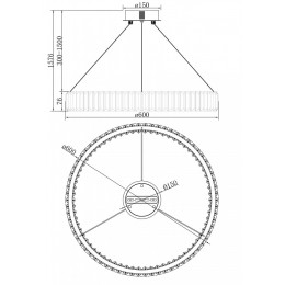 Подвесной светильник Freya Tier FR5257PL-L25CH