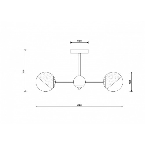 Люстра на штанге Freya Sonnet FR5271PL-05B