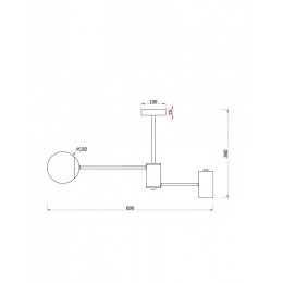 Люстра на штанге Freya Starshine FR5325CL-03BS