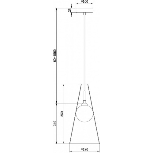 Подвесной светильник Freya Toper FR5389PL-01BS