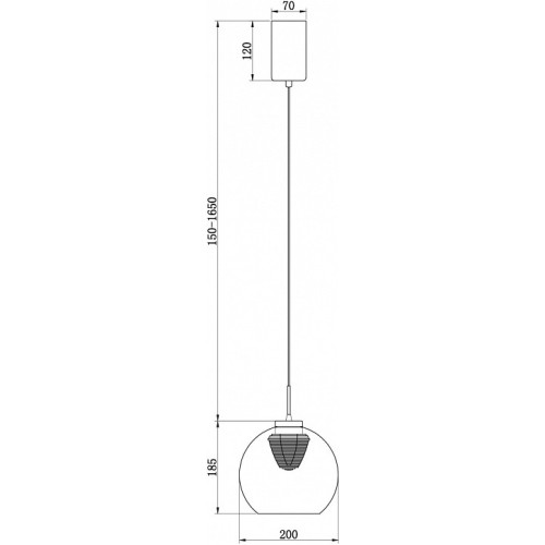 Подвесной светильник Freya Fume FR5399PL-L4BS2