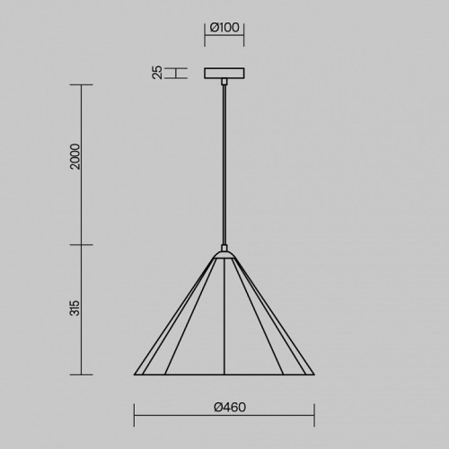 Подвесной светильник Freya Felt Acoustic FR5479PL-01GR