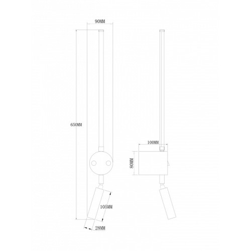 Накладной светильник Freya Mystery FR6063WL-L24B