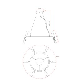 Подвесной светильник Freya Magnet FR6106PL-L13G