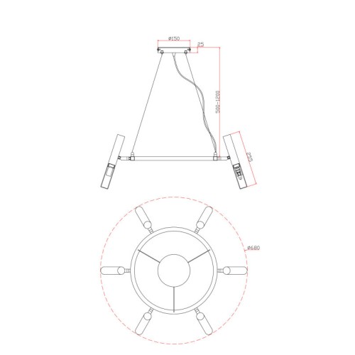 Подвесной светильник Freya Magnet FR6106PL-L13G
