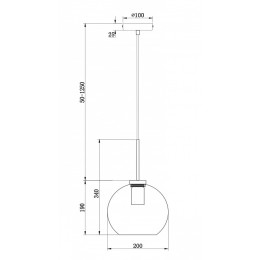 Подвесной светильник Freya Bravis FR8002PL-01B