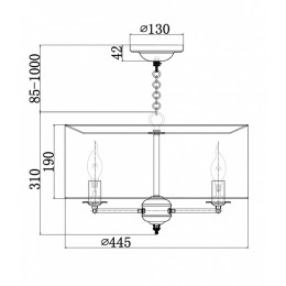 Подвесной светильник Maytoni Anna H007PL-04G