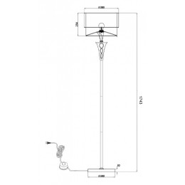 Торшер Maytoni Lillian H311-FL-01-G