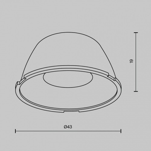 Линза Maytoni Downlight LensD43-24