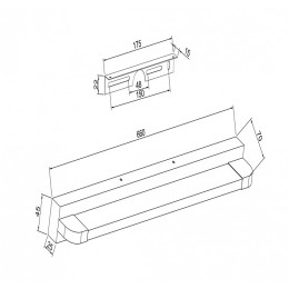 Накладной светильник Maytoni Lao MIR002WL-L14CH