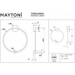 Бра Maytoni Halo MOD005WL-L22BSK1
