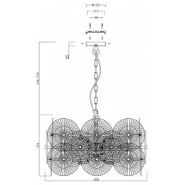Подвесной светильник Maytoni Aster MOD007PL-08G