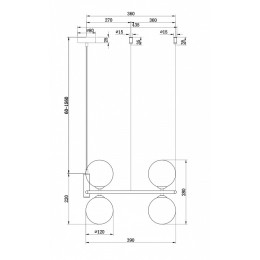 Подвесная люстра Maytoni Ring MOD013PL-04B