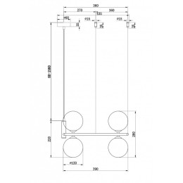 Подвесная люстра Maytoni Ring MOD013PL-04W