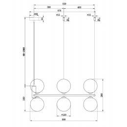 Подвесная люстра Maytoni Ring MOD013PL-06B
