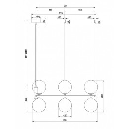 Подвесная люстра Maytoni Ring MOD013PL-06W
