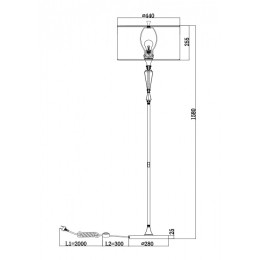 Торшер Maytoni Alicante MOD014FL-01N