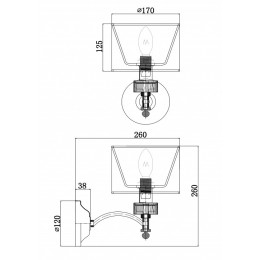 Бра Maytoni Alicante MOD014WL-01N