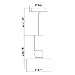 Подвесной светильник Maytoni Void MOD030PL-01GR
