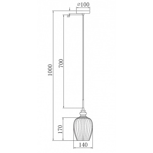 Подвесной светильник Maytoni Blues MOD033-PL-01-N