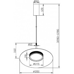 Подвесной светильник Maytoni Halo MOD041PL-L15B3K1